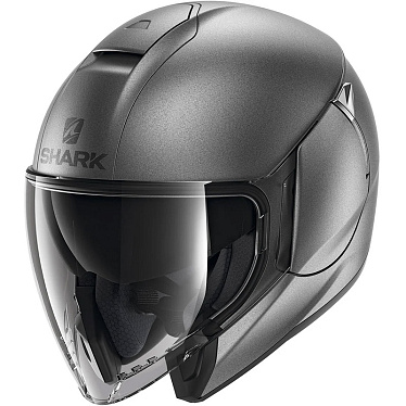 Мотошлем Shark Citycruiser Blank матовый серый - магазин Motostyles