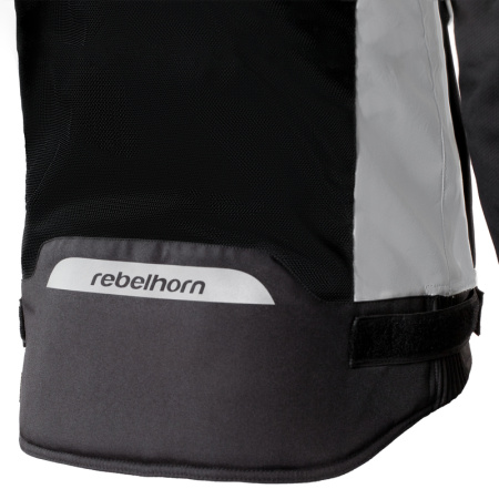 Мотокуртка текстильная Rebelhorn HiflowIII серебряный черный - магазин Motostyles