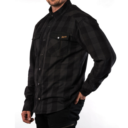 Моторубашка Broger Alaska черный серый - магазин Motostyles