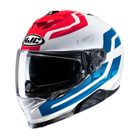 Мотошлем HJC I71 ENTA MC21 белый/красный/синий - магазин Motostyles
