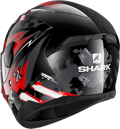 Мотошлем Shark D-Skwal 2 Penxa черный/красный/серый - магазин Motostyles