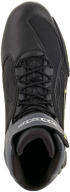 Мотоботы Alpinestars Faster 3 DRYSTAR черный/флуо/серый/желтый - магазин Motostyles