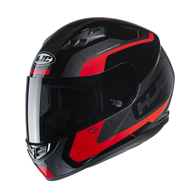 Мотошлем HJC CS-15 Dosta черный красный - магазин Motostyles
