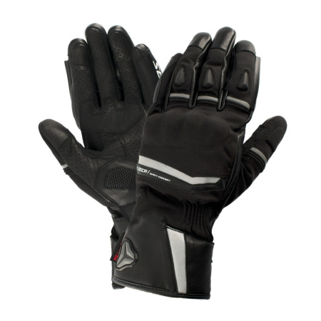 Мотоперчатки кожаные Seca Compass Waterproof черный - магазин Motostyles