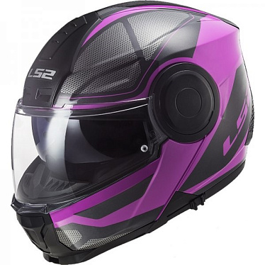 Мотошлем LS2 FF902 Scoupe Axis + PINLOCK черный розовый - магазин Motostyles