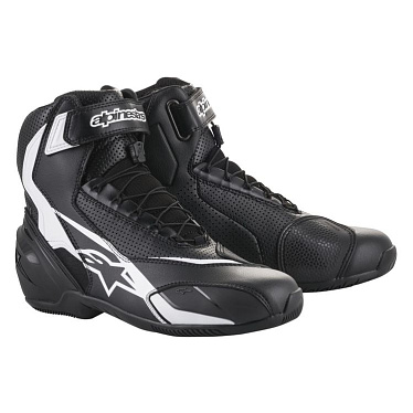 Мотоботы Alpinestars SP-1 V2 Riding белый черный - магазин Motostyles