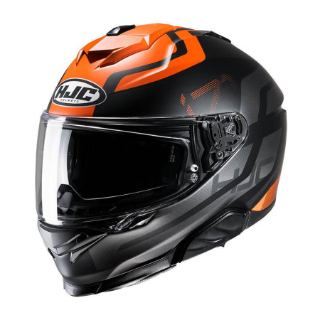 Мотошлем HJC I71 ENTA MC7SF оранжевый черный - магазин Motostyles