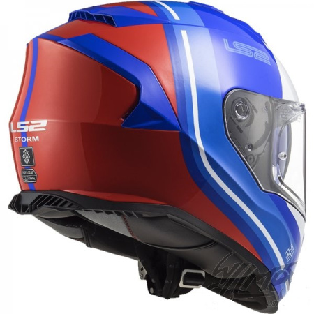 Мотошлем LS2 FF800 Storm Slant синий красный - магазин Motostyles