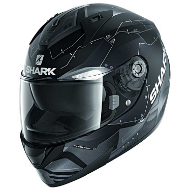 Мотошлем Shark Ridill 1.2 Mecca черный/серый/матовый - магазин Motostyles