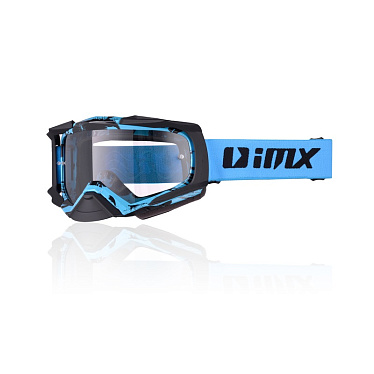 Мотоочки IMX DUST Graphic синий/черный/матовый - магазин Motostyles