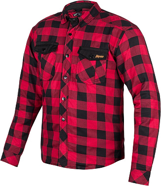 Рубашка Broger Alaska красный черный - магазин Motostyles