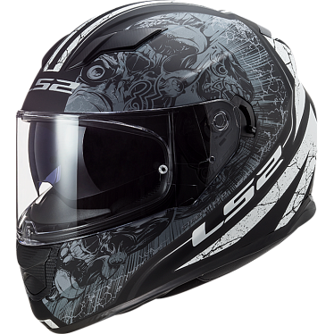 Мотошлем LS2 FF320 Stream Bang матовый/черный/титановый - магазин Motostyles