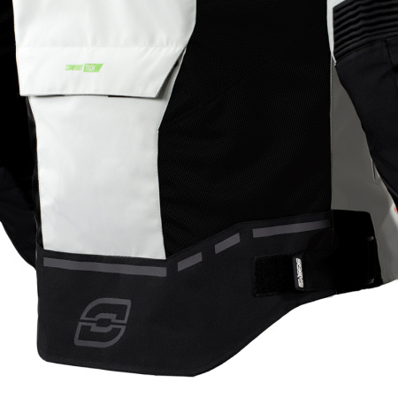 Мотокуртка текстильная Ozone JET II светлый черный - магазин Motostyles