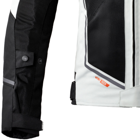 Мотокуртка текстильная Ozone JET II светлый черный - магазин Motostyles