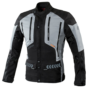 Мотокуртка текстильная Ozone TourII черный серый - магазин Motostyles