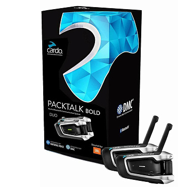Мотогарнитура CARDO PACKTALK BOLD JBL DUO - магазин Motostyles